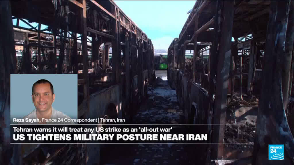 Video thumbnail for US tightens military posture near Iran