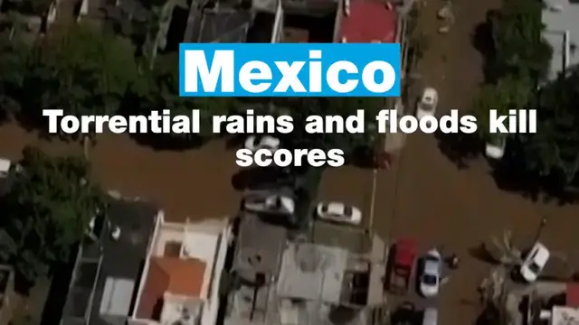 Video thumbnail for Torrential rains and floods devastate central and eastern Mexico