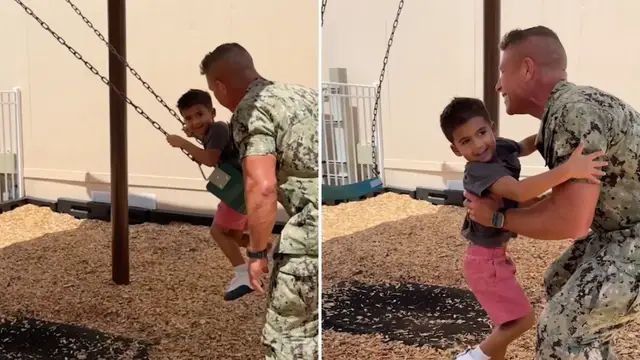 Video thumbnail for Sailor Dad Returns Home From Final Deployment Of 30-Year Career To Surprise Kids