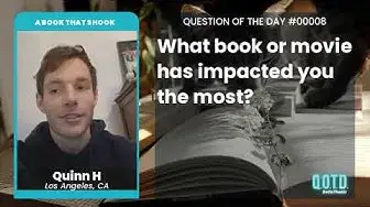 Video thumbnail for Quinn says The Princess Bride taught him not to judge a book by its cover!