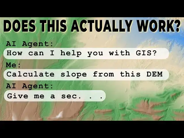 'Video thumbnail for A FREE, Open-Source Agentic AI for GIS! How good is it?'