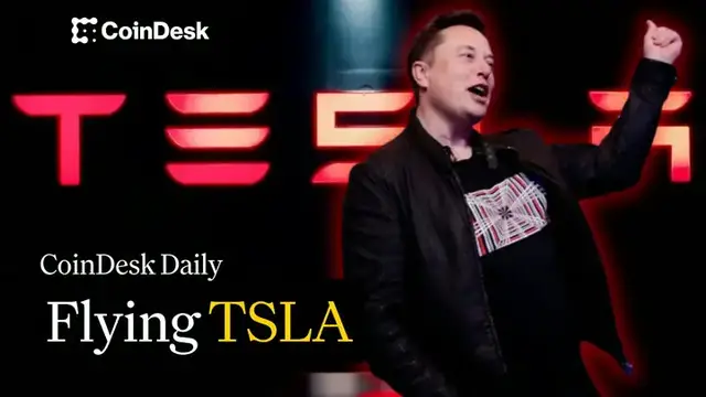 Video thumbnail for Elon Musk's flying Tesla Roadster unveiling boosts tokenized TSLA
