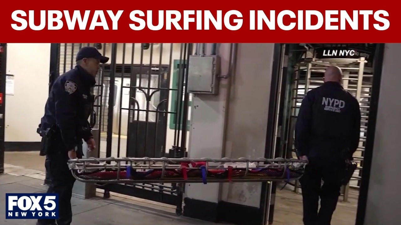 Video thumbnail for Growing number of subway surfing incidents