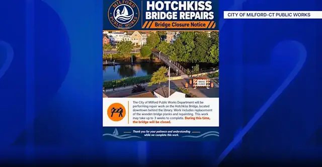Video thumbnail for Popular Milford bridge to close for repairs