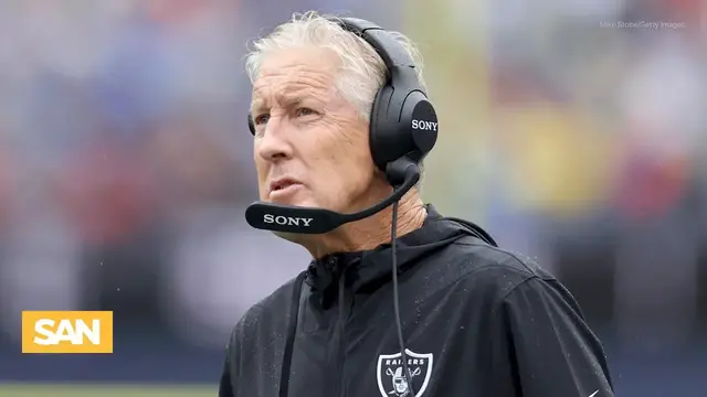 'Video thumbnail for Tom Brady in Raiders coaching booth reignites ‘conflict of interest’ debate'