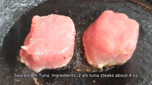 Video thumbnail for Ahi tuna recipe