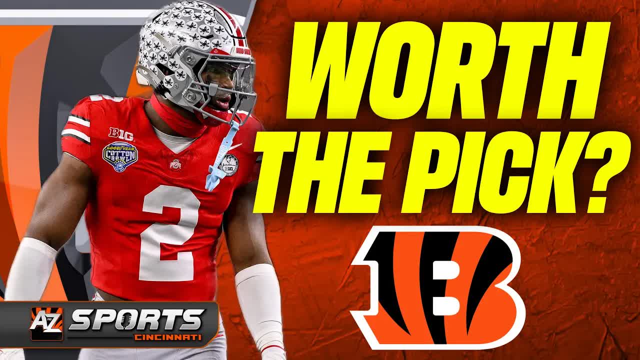 Video thumbnail for a to z sports - cincinnati bengals: caleb downs: slam dunk pick for the bengals or nfl draft debate?