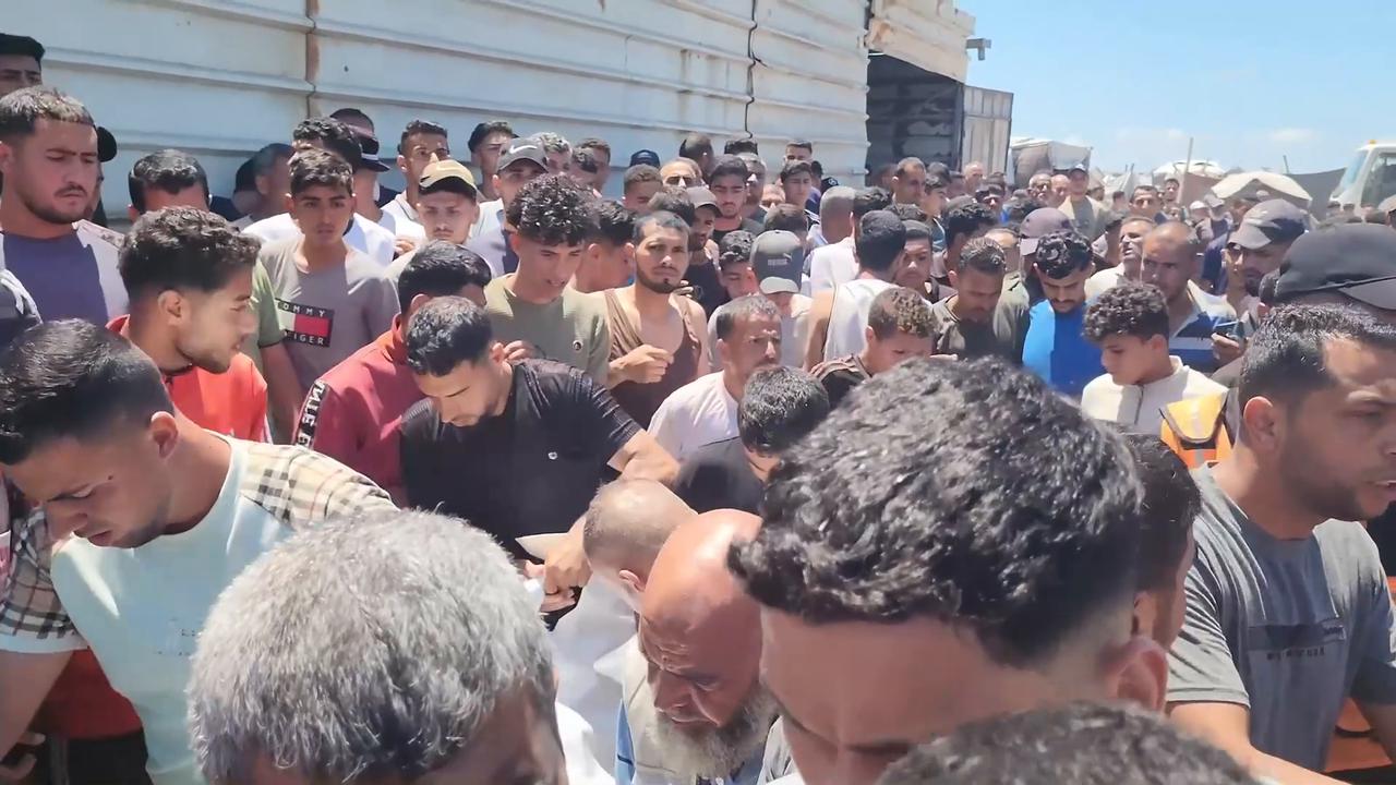 Video thumbnail for Two killed in Israeli strike targeting vehicle in southern Gaza Strip ahead of Eid al-Adha.
