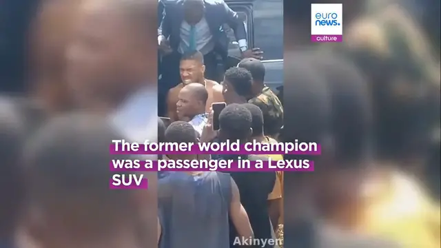 Video thumbnail for Boxing heavyweight Anthony Joshua 'stable' after deadly car crash in Nigeria