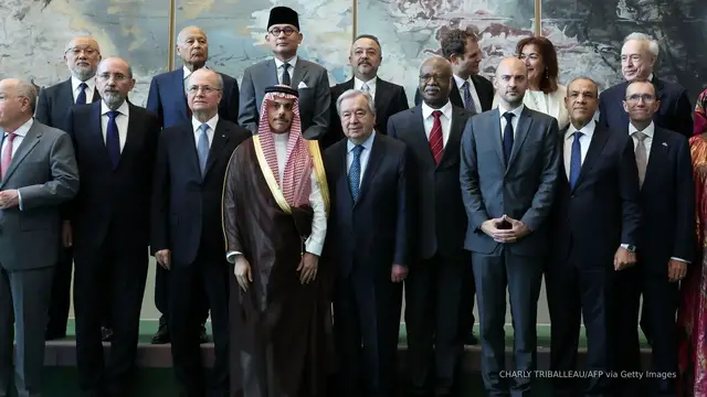 'Video thumbnail for Several Arab and Muslim states call on Hamas to disarm, relinquish power'