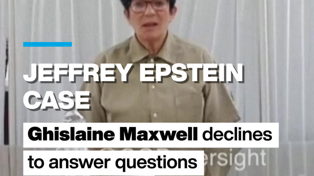 Video thumbnail for Jeffrey Epstein case: Ghislaine Maxwell declines to answer questions in House deposition