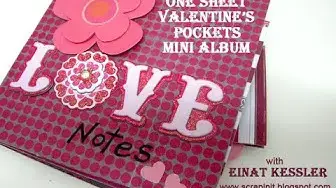 'Video thumbnail for One Sheet Valentine's Pockets Mini Album'