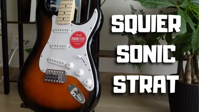 Video thumbnail for Squier Sonic Stratocaster - How Good Is It? Review & Sound Demo