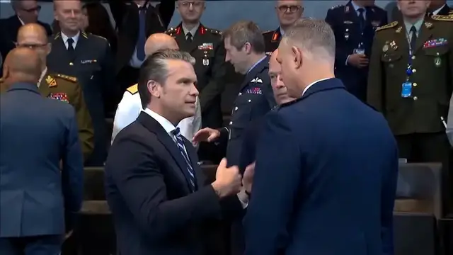 Video thumbnail for Defense Secretary Pete Hegseth Delivers Remarks to NATO Defense Ministers in Brussels