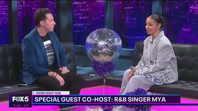 'Video thumbnail for Good Night New York: Special co-host R&B singer Mya, Da'ville, back-to-school fashion'