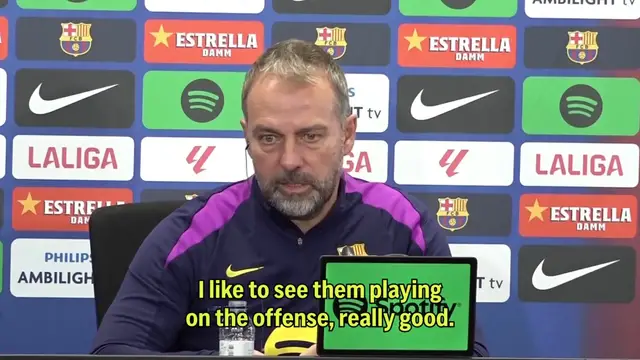 Video thumbnail for 'A private matter' - Flick confirms Araujo's absence against Atletico Madrid