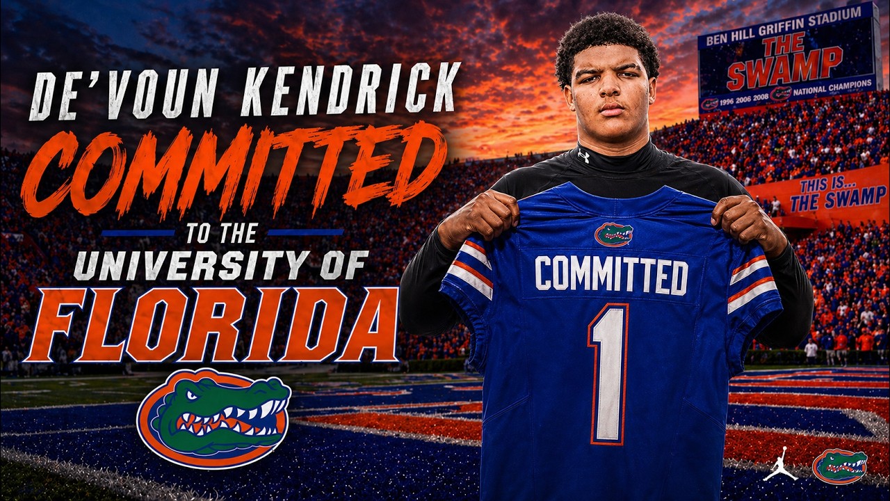 Video thumbnail for Florida Gators LAND STUD DL De'Voun Kendrick