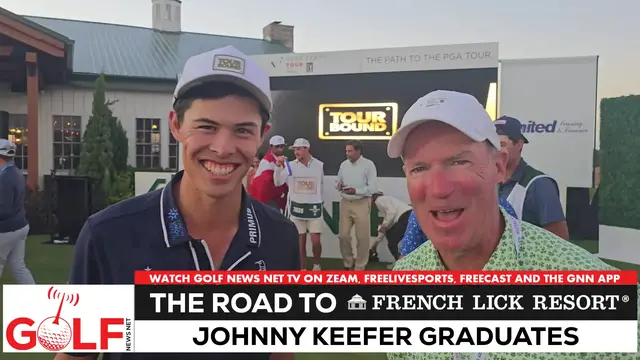 'Video thumbnail for Johnny Keefer graduates Korn Ferry Tour'