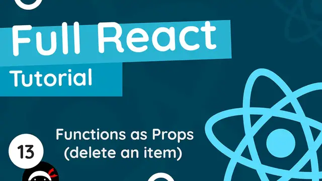 Video thumbnail for Full React Tutorial #13 - Functions as Props