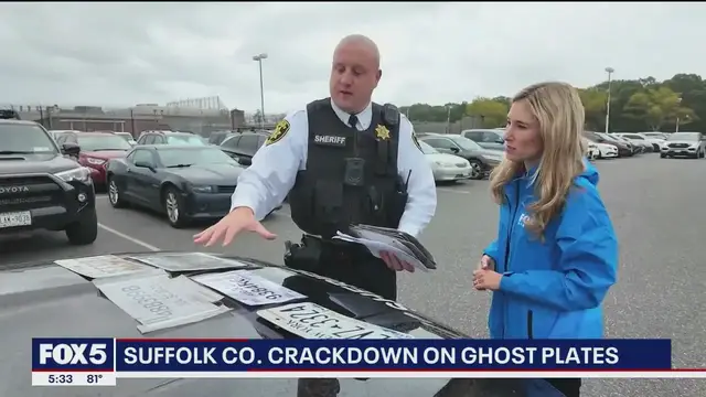 'Video thumbnail for Police ridealong: Ghost plate crackdown on Long Island'