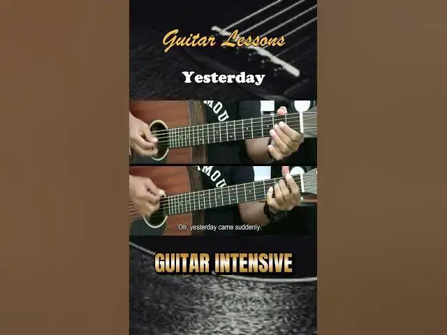 Video thumbnail for Yesterday - The Beatles | EASY Guitar Lessons - Guitar Tutorial #guitarlessons