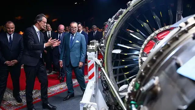 'Video thumbnail for Morocco expands aerospace ambitions with new Safran aircraft engine complex'