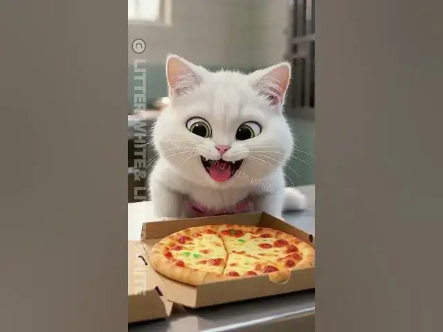 Video thumbnail for Doggie Thought He Got a huge Pizza , Finally Kitty so happy~ #funny #animation #cute #shorts #story