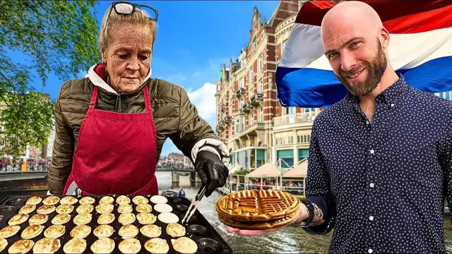 'Video thumbnail for Amsterdam's Biggest Market!! Albert Cuyp Market Food Tour in The Netherlands!!'
