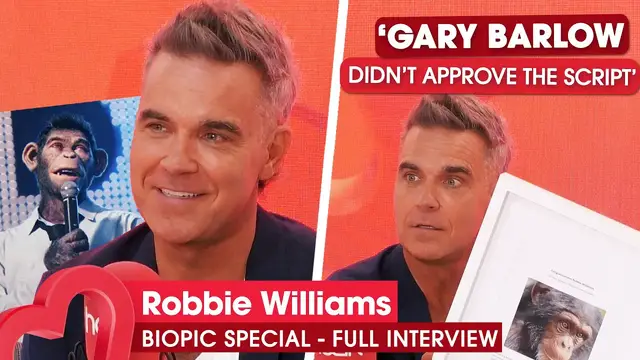 'Video thumbnail for Robbie Williams: "Gary Barlow didn't approve the script"'