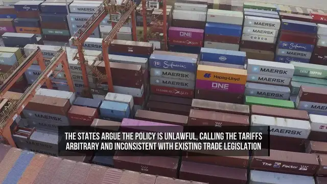 Video thumbnail for Twenty-Five States Sue Over Trump's New Tariffs.