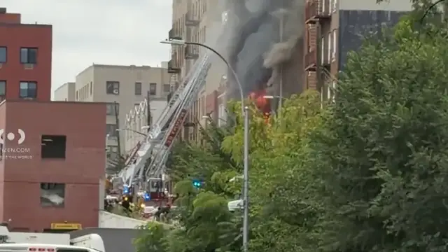 Video thumbnail for One person critically injured after flames erupt at Norwood apartment building