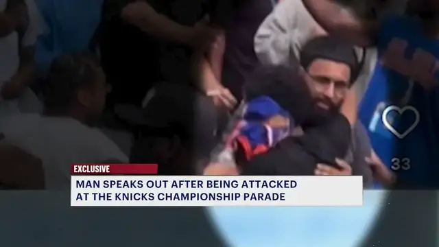 Video thumbnail for Exclusive: Victim, good Samaritan speak after slashing at Knicks ticker-tape championship parade
