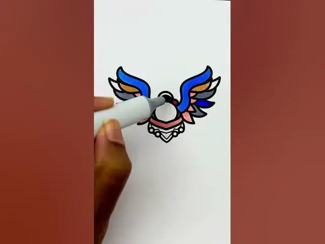 Video thumbnail for angel wings...and things  #art #coloringbook #coloringbookaddict #drawing #coloringmagic