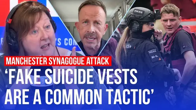 'Video thumbnail for Two dead and three critical after Manchester synagogue attack | LBC'