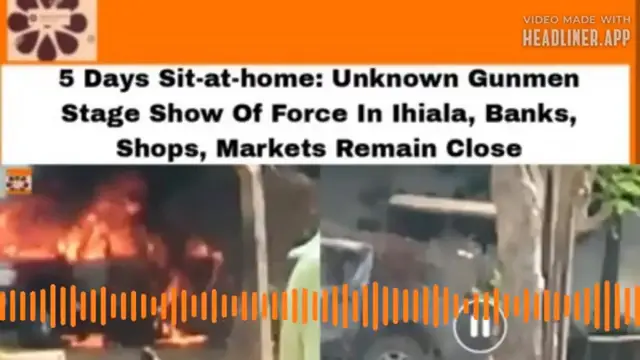 Video thumbnail for 5 Days Sit-at-home: Unknown Gunmen Stage Show Of Force In Ihiala, Banks, Shops, Markets Remain Close