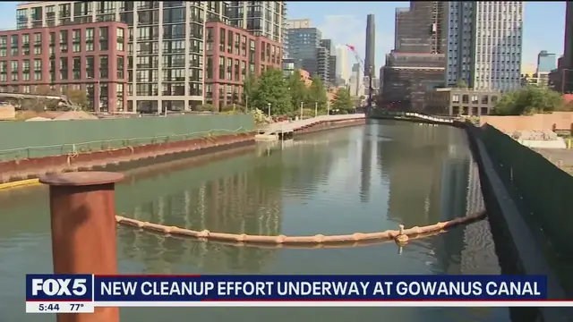 'Video thumbnail for Cleanup effort underway at Gowanus Canal'