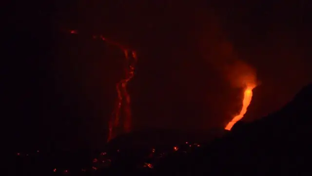 Video thumbnail for Italy: Mount Etna's eruptive phase persists, halts some arrivals at Sicily's main airport.