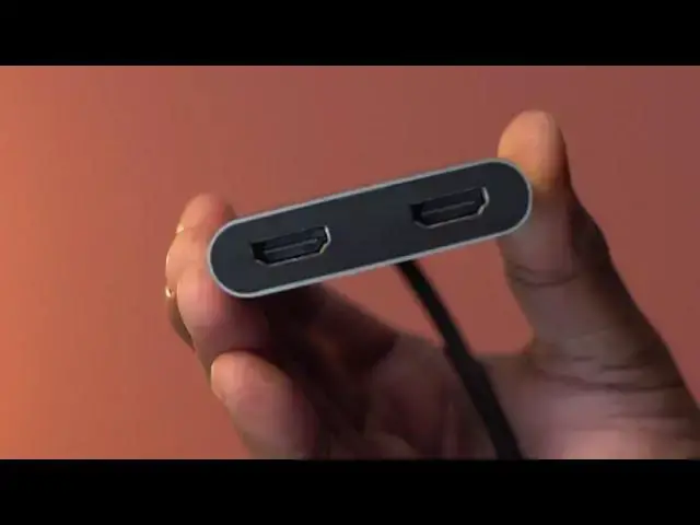 Video thumbnail for Selore&S-Global USB C to Dual HDMI Adapter 4K @60hz | MacBook Pro Air  Type C to HDMI Converter