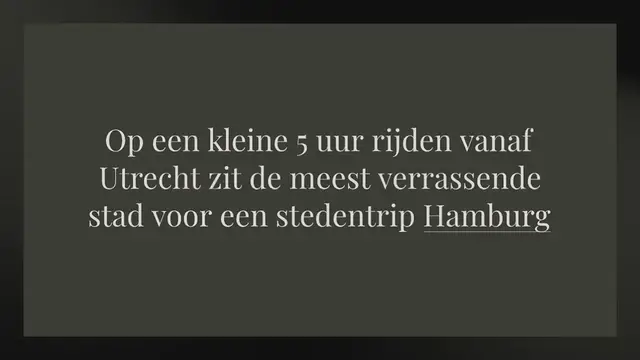 Video thumbnail for Weekend Hamburg, de verrassende citytrip!