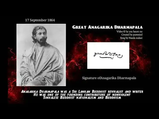 Video thumbnail for Anagarika Dharmapala