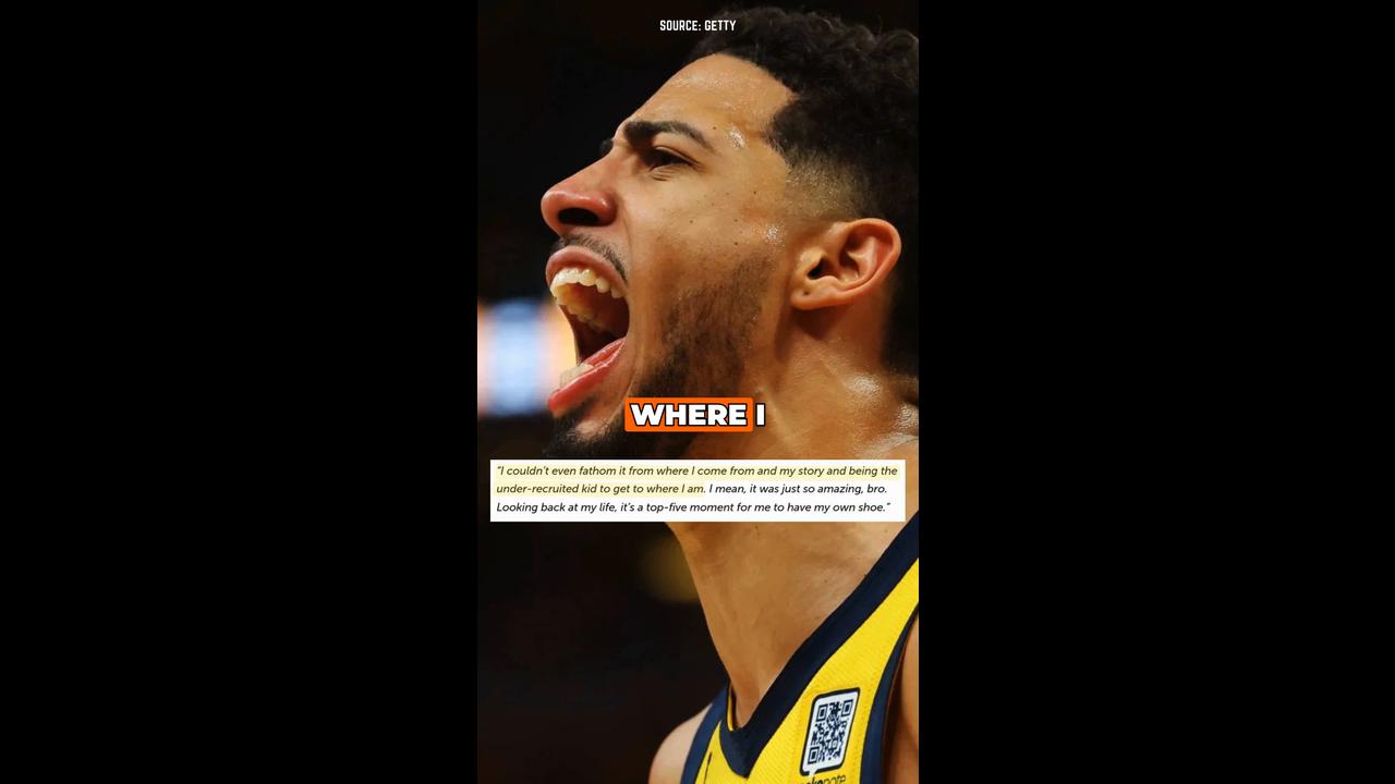 Video thumbnail for Tyrese Haliburton Calls Signature Shoe a Top-5 Life Moment