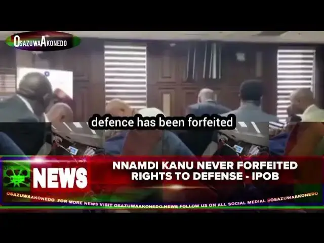 Video thumbnail for Nnamdi Kanu Never Forfeited Rights To Defense   IPOB