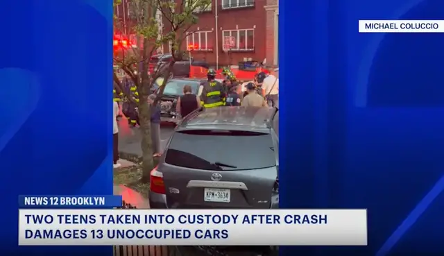 Video thumbnail for 2 teens in custody after 13 cars damaged in Gravesend