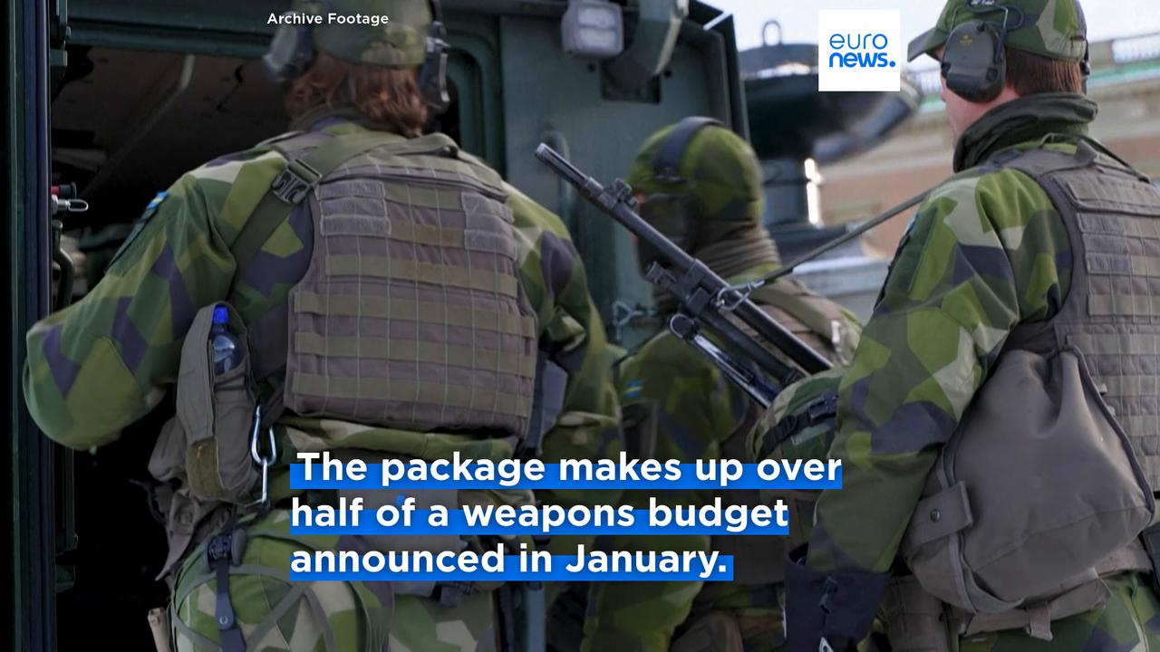 Video thumbnail for Sweden announces €800 million investment in air and drone defence systems