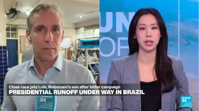 Video thumbnail for Presidential runoff under way in Brazil