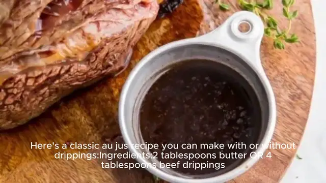 Video thumbnail for Au jus recipe