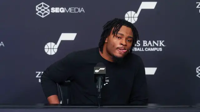 Video thumbnail for Utah Jazz G Isaiah Collier with Renewed Defensive Focus for '26/27