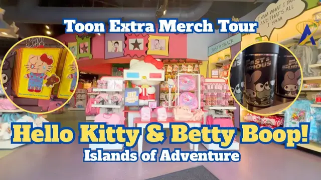 Video thumbnail for Hello Kitty and Betty Boop Merch Tour From Islands of Adventure