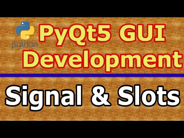 'Video thumbnail for PyQt5 Signal And Slots Introduction (Python GUI Development) #4'