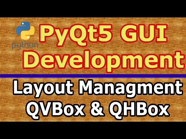 'Video thumbnail for PyQt5 QHBox Layout And QVBox Layout  #5'